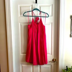 NWT , never been worn .Hot pink halter dress by Skies Are Blue. Size small